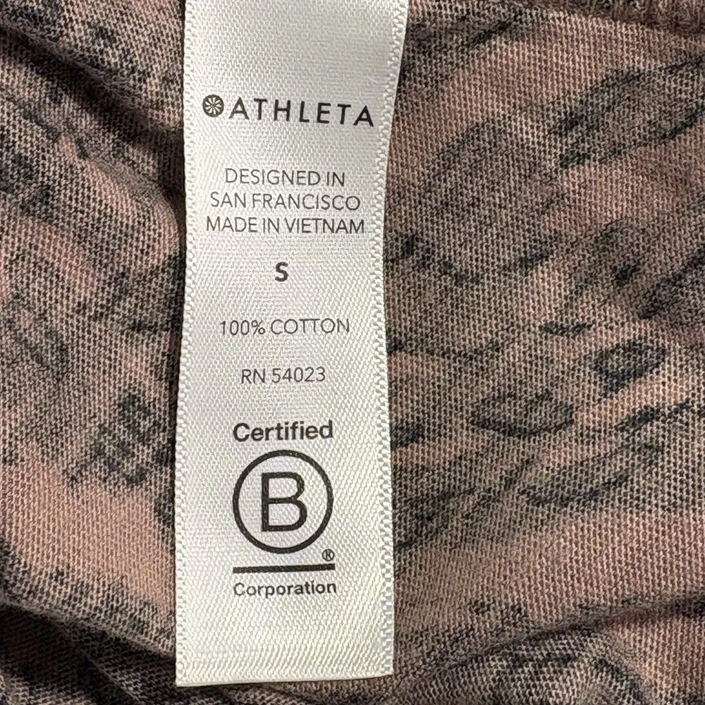 Athleta womens short sleeve multi color active workout shirt Small - Picture 4 of 7